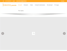 Tablet Screenshot of juristesassocies.com